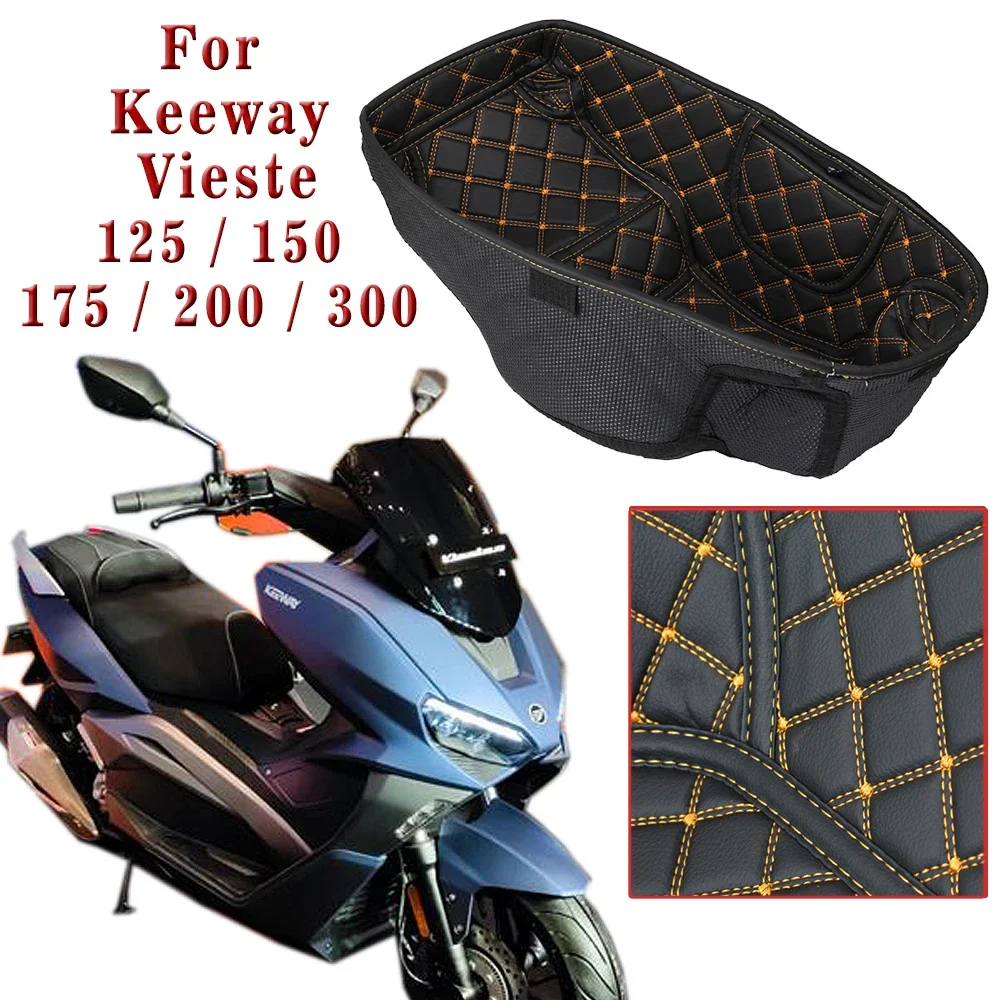 For Keeway Vieste 125/150/175/200/300 Motorcycle Rear Trunk Cargo Liner Protector Seat Bucket Pad Accessories