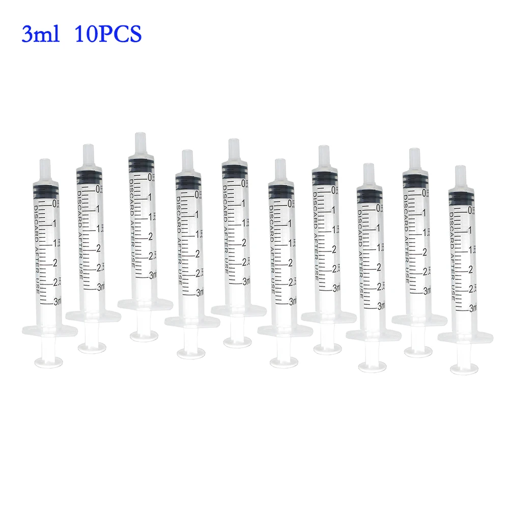 10-teiliges Kunststoff-Spritzen-Set 1ml-10ml Größen für Haustiere Katzen Hunde Fütterung Parfüm Tintenpatronen Hydroponik - Mehrzweck-Spritzen – Detail 11