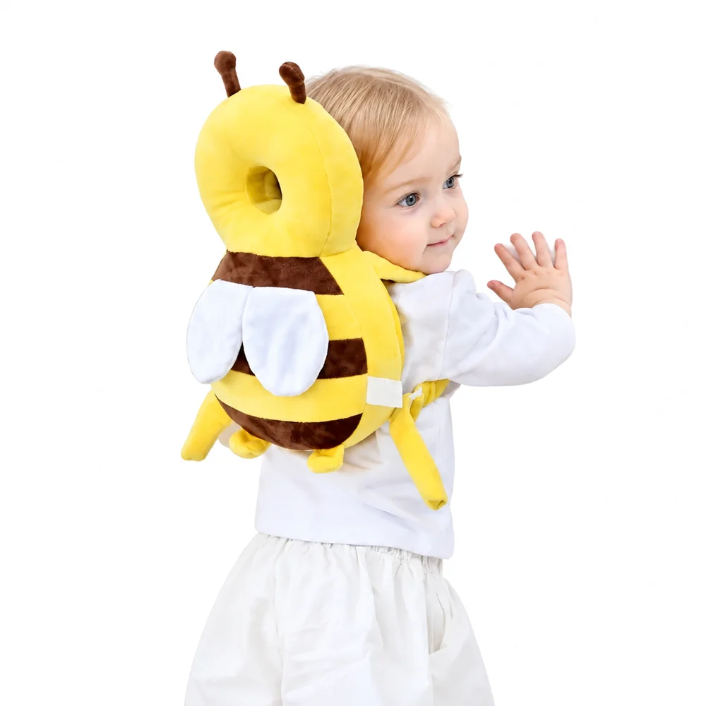 Head Back Protector Baby Protect Pillow Learn Walk Head Protector Cushion Anti Fall Backward Cap Carry Cartoon Kids Safe Bibi