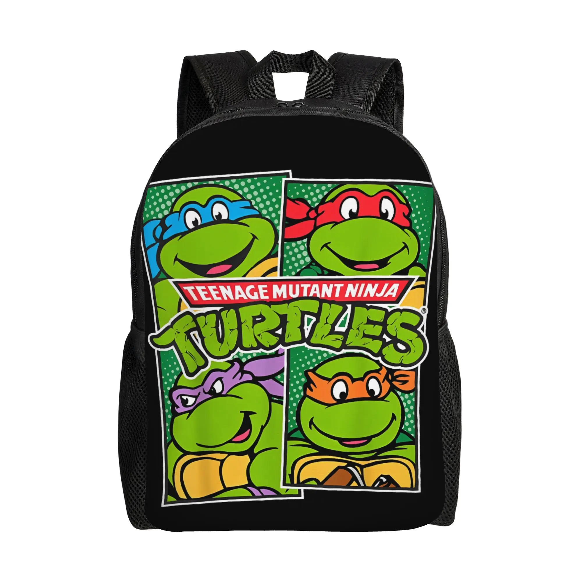 

Рюкзак с мультяшными персонажами TMNT для мужчин и женщин, стильный студенческий деловой рюкзак, холщовые сумки для колледжа, для активного отдыха