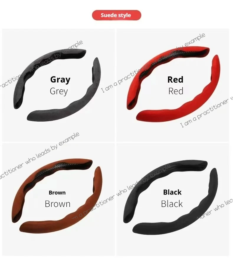 For Opel Astra G H J K L Corsa C D E F Zafira A B Car Steering Wheel Cover 38CM Anti-Slip Suede Steering Wheel Cover Auto