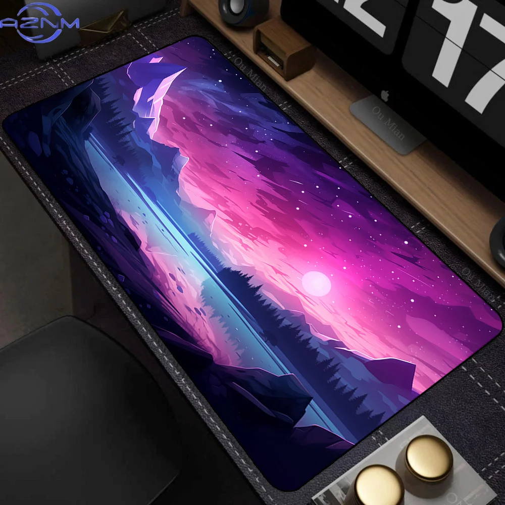 XXL Mouse Pad Anime Natural Scenery Mousepad Large Teclado Mousepad Pc Keyboard Gaming Table Mats Laptop 900x400 Mouse Mat