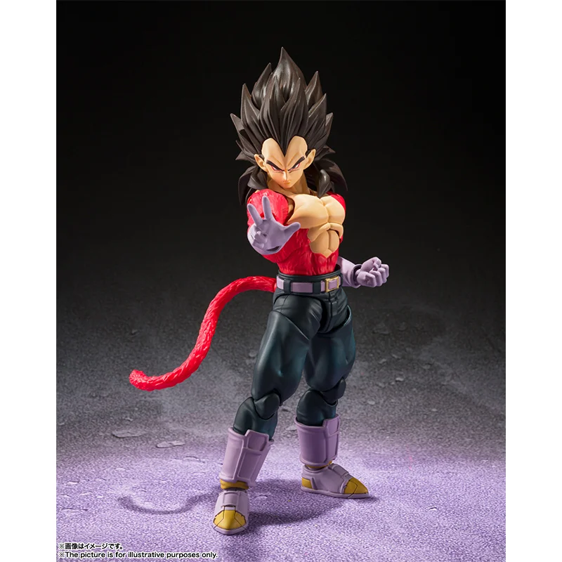 Bandai S.h.figuarts Super Saiyan 4 Vegeta Dragon Ball GT 16Cm Anime Original Action Figure Model Children's Toy Gift Collection