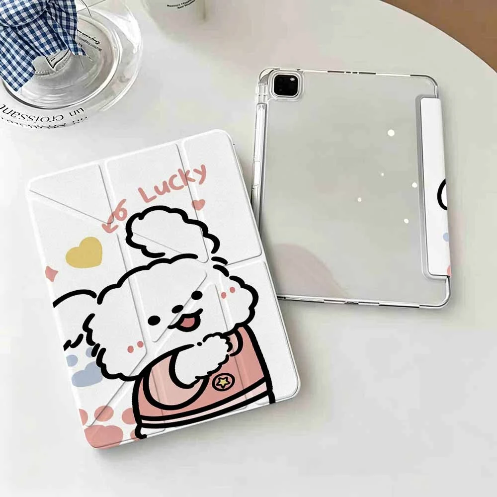 Trending Lucky Rabbit For IPad Mini Air Pro 13 12.9 11 10.9 10.5 10.2 9.7 8.3 7.9 inch 5 6 7 8 th Pen Slot Tablet Case