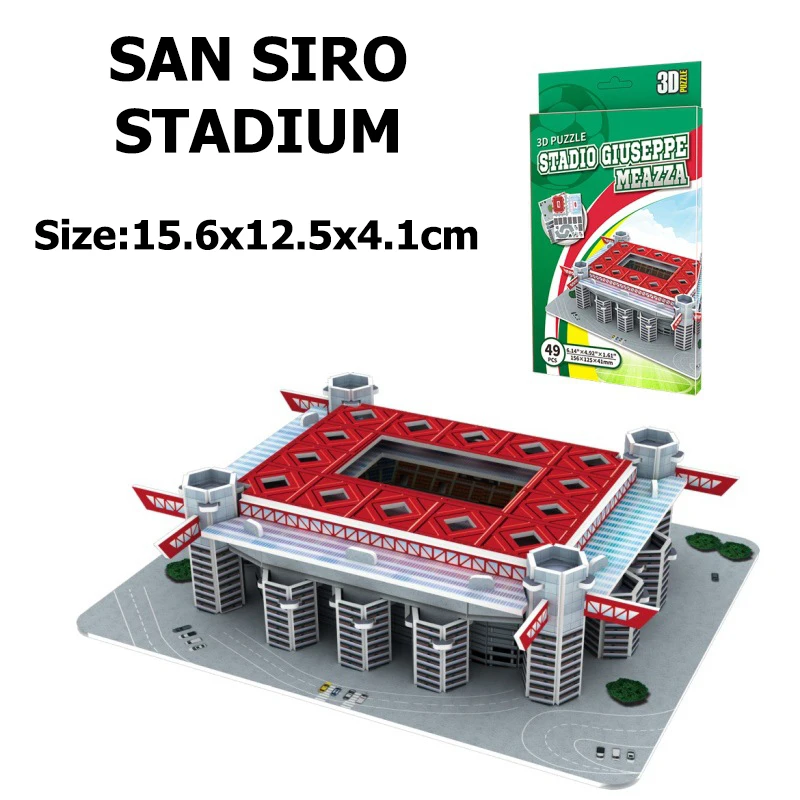 DIY Berühmte Fußballstadion 3D Puzzle Set | Lehrreiches Puzzle-Set | Geschenk für Fußballfans – Detail 12