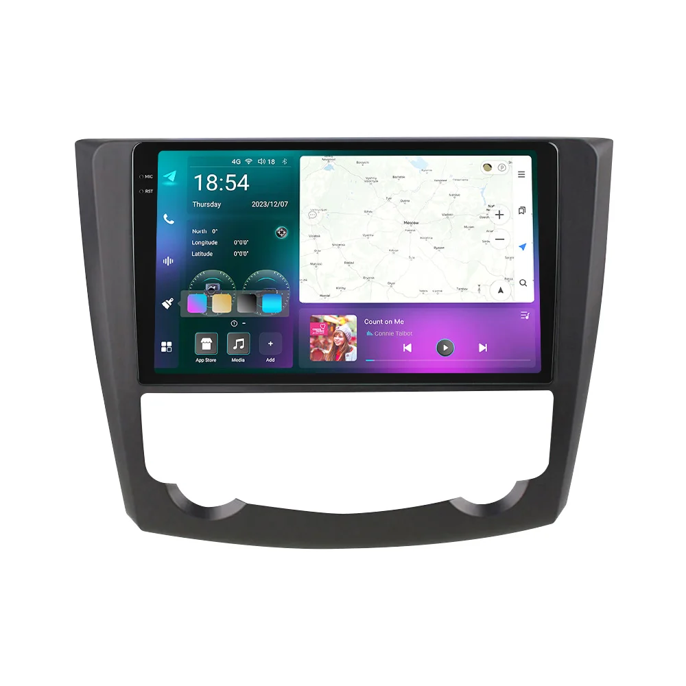 EU Winkel Draadloze CarPlay Auto 2 Din Autoradio Voor Renault Kadjar 2015 2016-2019 Navigatie GPS Multimedia Video Player stereo - afbeelding 2