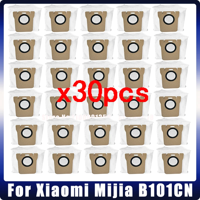 Promotion! 30Pcs / 50 PCS Dust Bag For XIAOMI MIJIA B101CN Robot Vacuum Cleaner Accessories Spare Parts Replacement Dustbin Bags