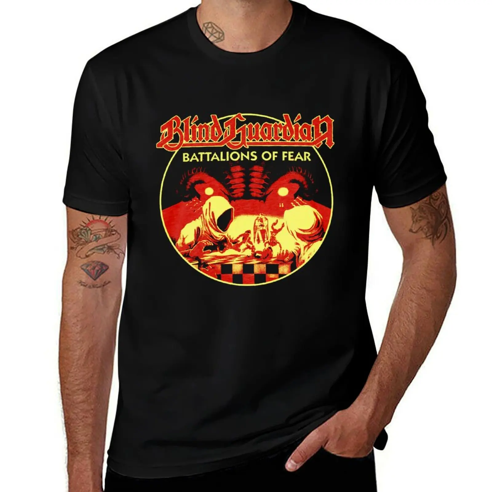 

battalionz Blind 01 - blind guardian- Trending 01 T-Shirt cotton tshirt 100% funny t shirts dark humor T-shirt