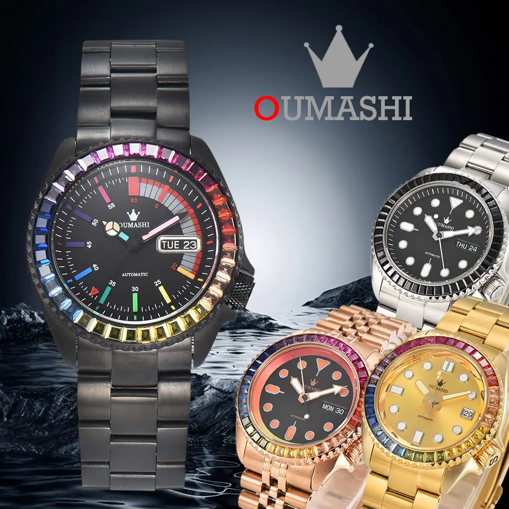 

NH36 Watch SKX007 Luxury Watch NH35 Watch OUMASHI Men's Watch Automatic Mechanical Movement Men's Luxury Watch Stainless Steel