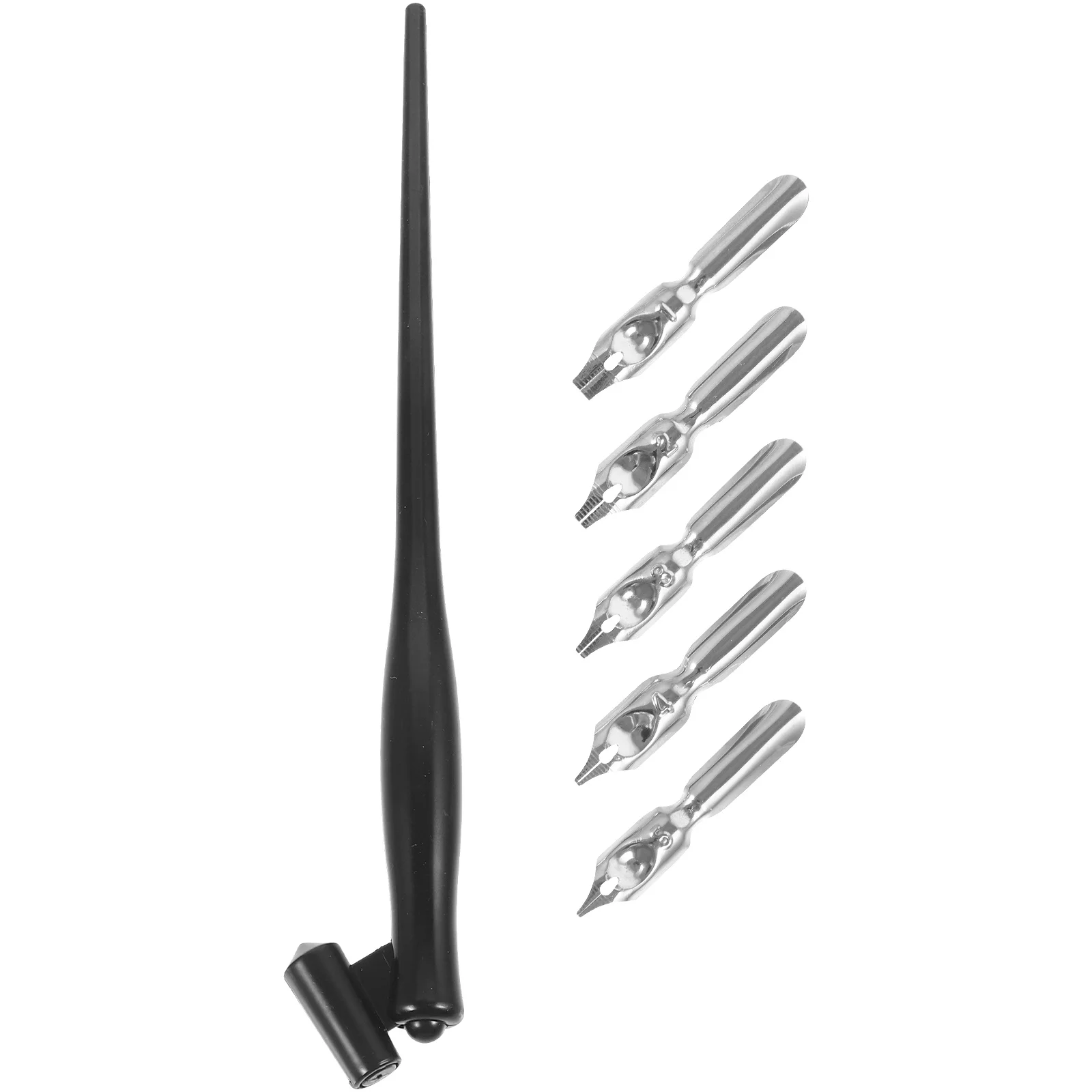 Inclined Dip Pen Calligraphy Dipping Comic Painting Holders Ink Convenient Vintage Flat