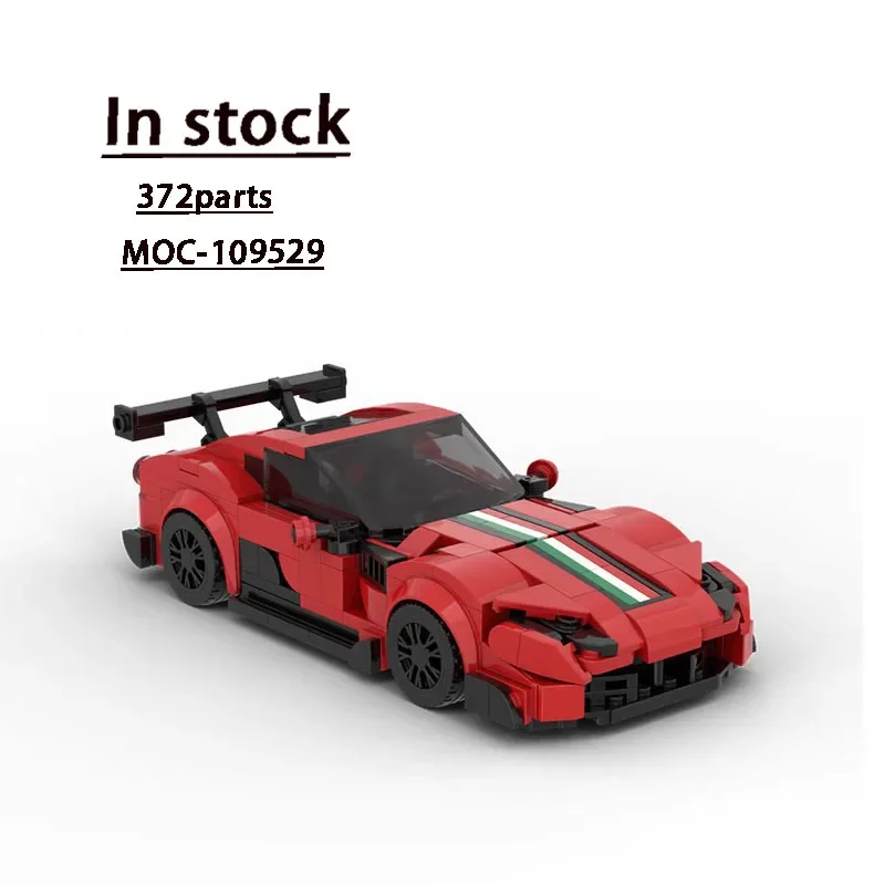 

MOC-109529 Red Supercar Assembly Stitching Building Block Model 372 Building Block Parts Kids Building Block Toy Gift