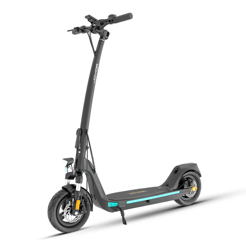 JOYOR C10 elektrische scooter voor volwassenen, 48V 10.4AH elektrische scooters met verwijderbare batterij, NFC snelontgrendeling draagbare opvouwbare e-scooter, stadscommuter e-scooter