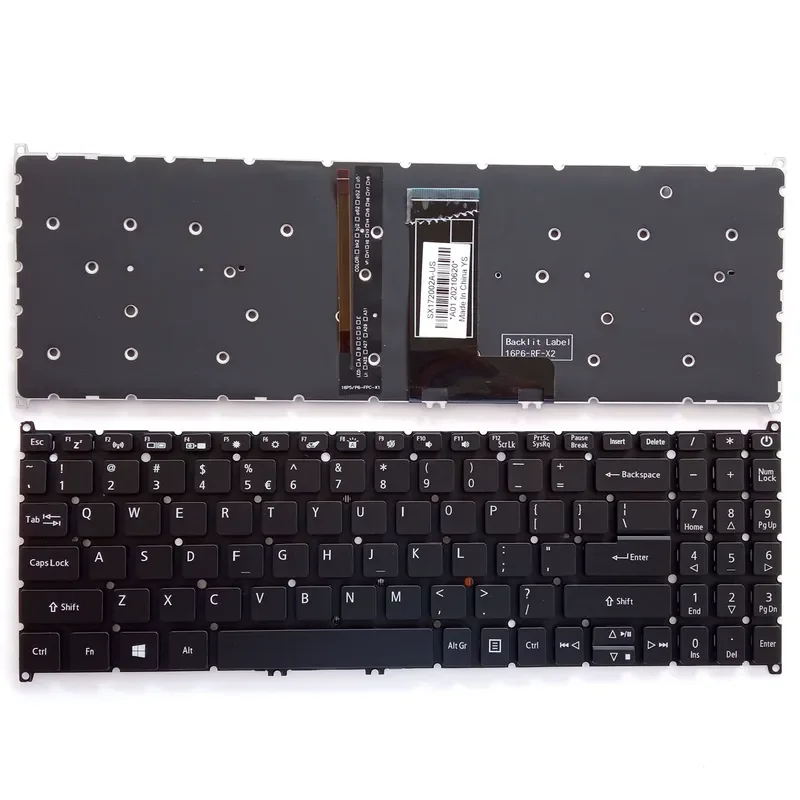 For Acer Aspire Vero AV15-51 AV15-51R AV15-52 N20C5 Laptop Keyboard Replacement with Backlight Function