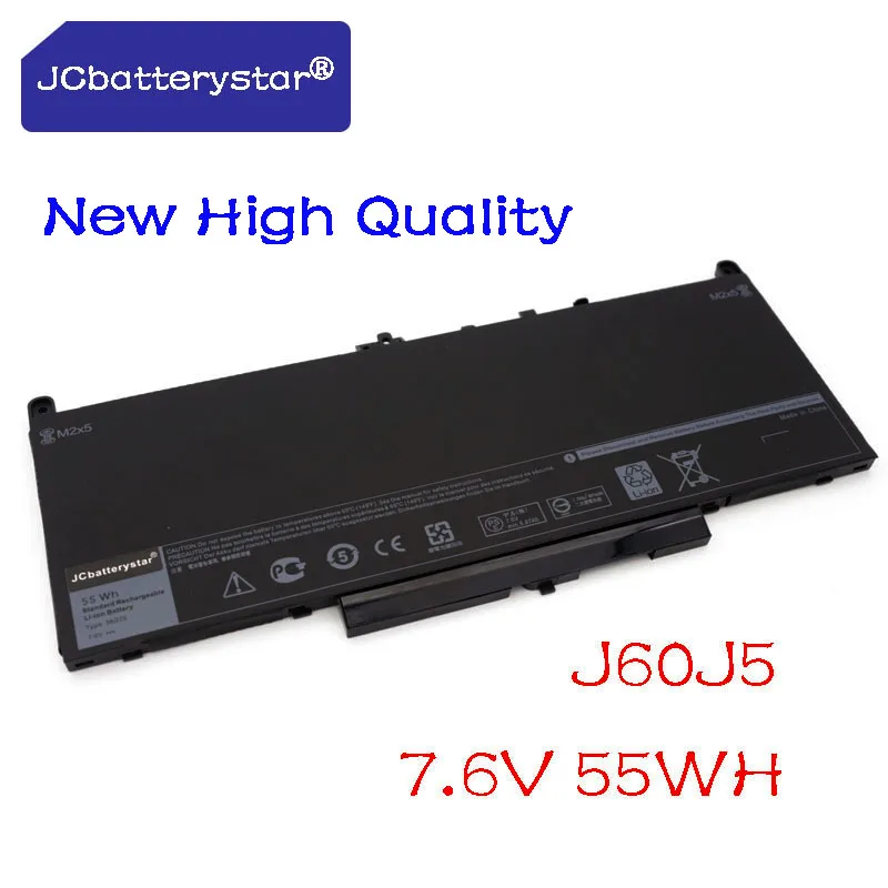 JC Original High Quality J60J5 Replacement Laptop Battery For Dell Latitude E7270 E7470 J60J5 R1V85 MC34Y 242WD 7.6V 55Wh