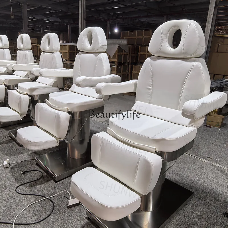 

01-Electric beauty tattoo embroidery bed lifting massage dental bed