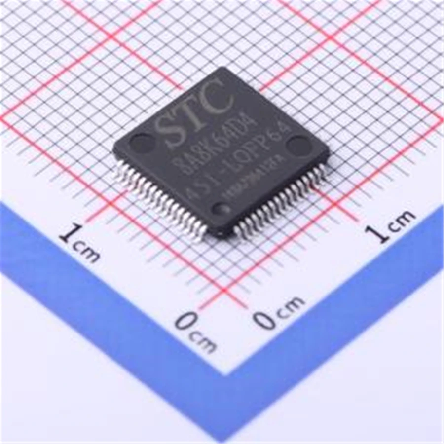10PCS/LOT STC8A8K64D4-45I-LQFP64 (Single chip microcomputer)