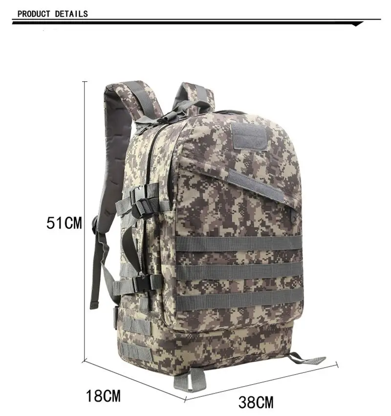 Outdoor sports Cs chicken eating bag camouflage travel backpack 3D upgraded fan backpack