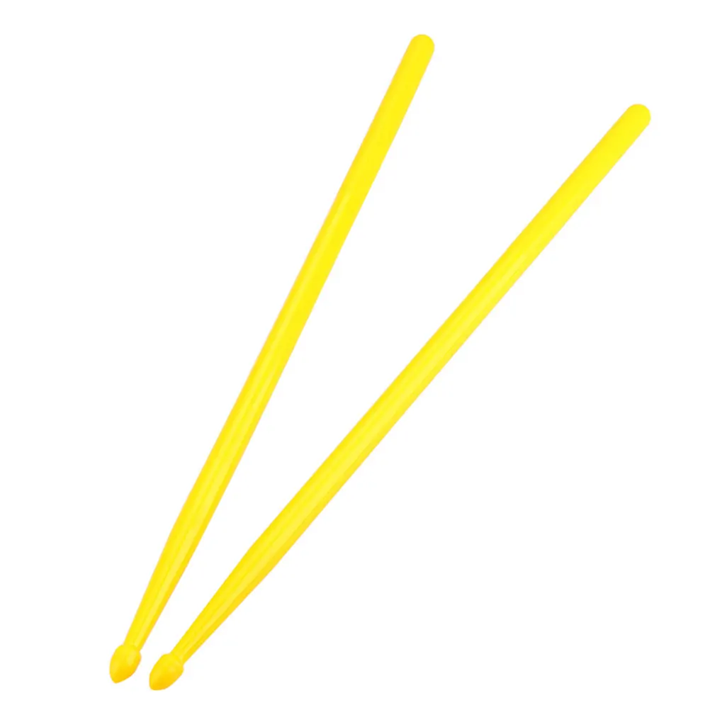 

Nylon Drum Sticks Yellow W142 Long H Non Slip Smooth Lightweight Beginners Professional Percussion Accessories Instrument