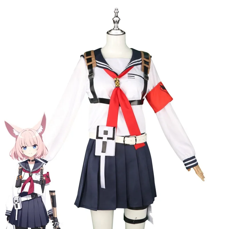 

Синий архив FOX2, карнавальный костюм Нико, униформа моряка, униформа JK для девочек с изображением лисы, карнавальная игра на Хэллоуин, одежда в стиле аниме