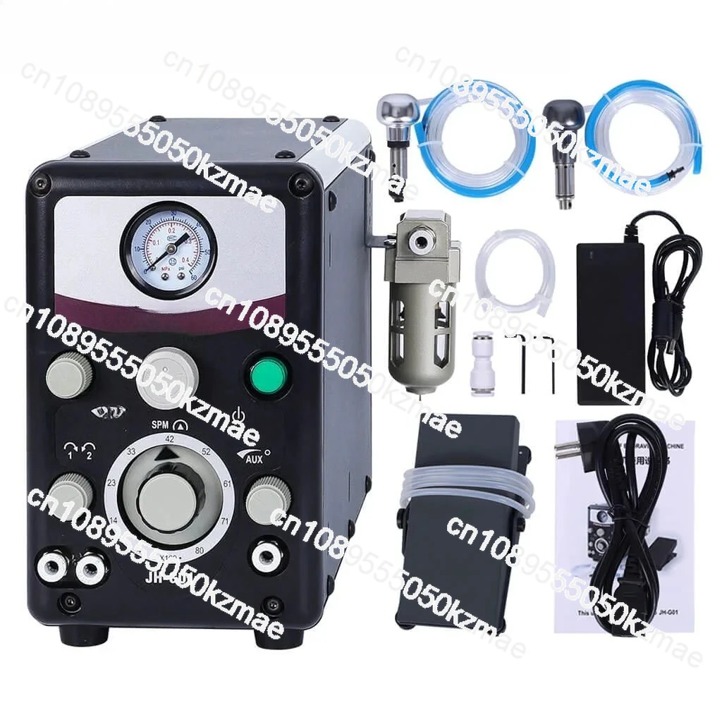 Jewelry Bead Setting, Micro-Inlay and Engraving Machine, Dual Pneumatic Head Design for Precision Ring and Bangle Work, Professi