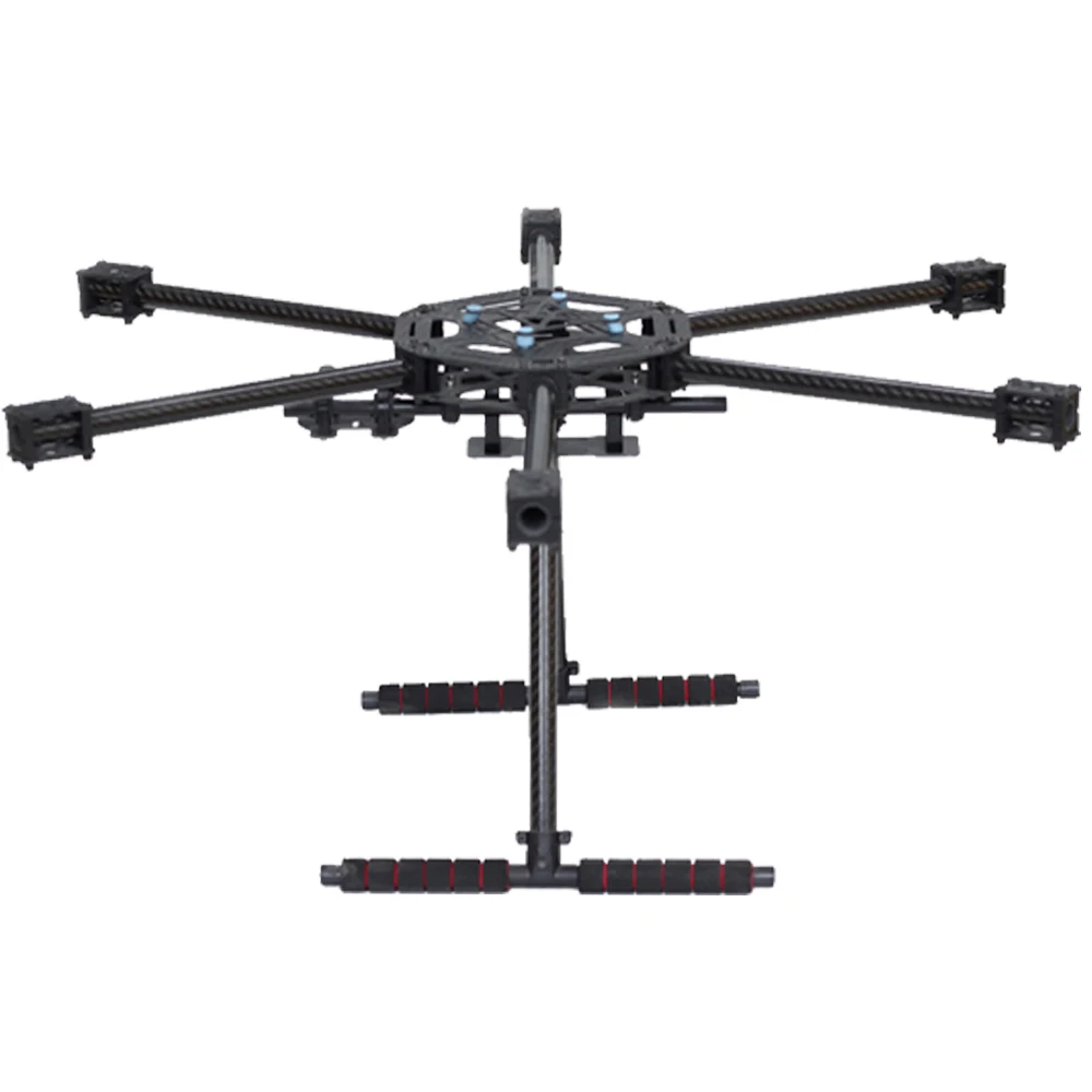 X600-X6 FPV Hexacopter Quadro  Atualizado Versão S550 SK500 com Fibra De Carbono Landing Gear Skid para RC Multicopter