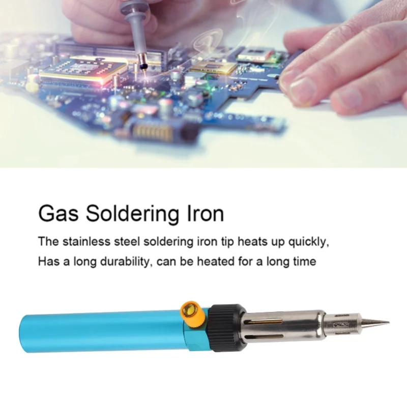 Portable Gas Soldering Iron Butane Heat Pen Pneumatic Temperature Adjustable Welding Tool