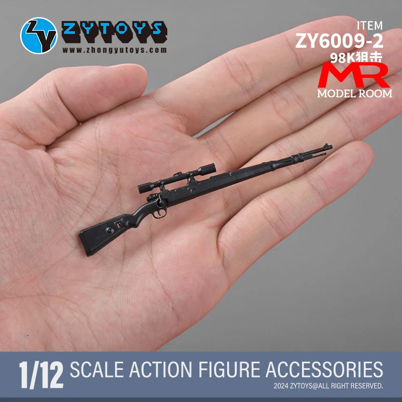 ZYTOYS ZY6009 1/12 M200 M82A1 M1928 98K Sniper Rifles Gun Model 8pcs/set Weapon Scene Accessories Fit 6'' Soldier Action Figure