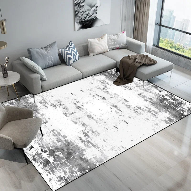 Splashing Ink Light Luxury Living Room Large Area Carpet Bedroom Decor Rugs Non-slip Floor Mat Lounge Rug Hotel Lobby Carpets