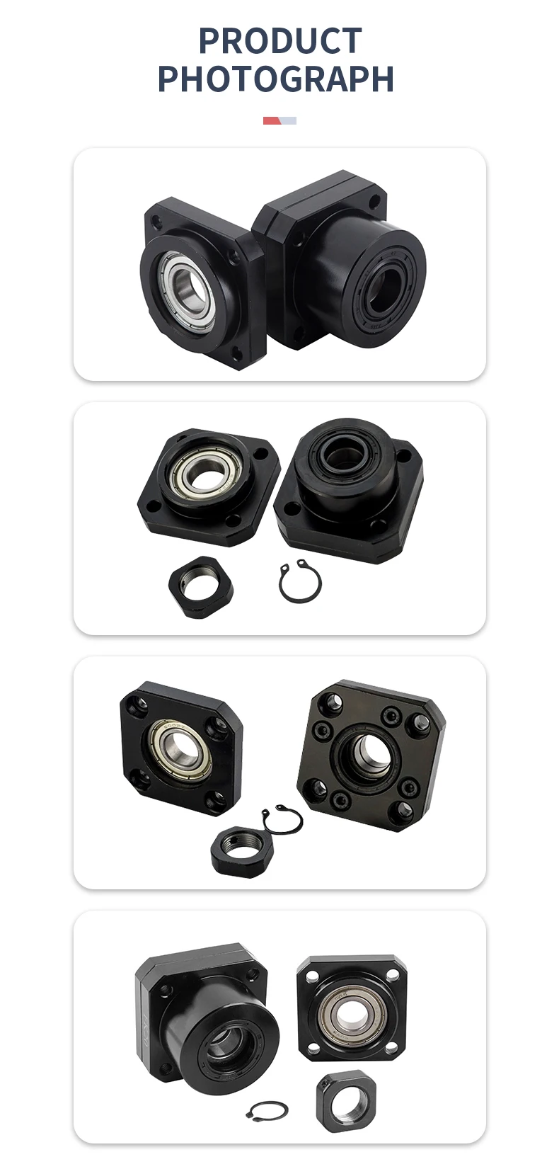 FK30 FF30 Kugelumlaufspindel Lagersitz Kugelumlaufspindel Endstütze FKFF30 Einheit für Kugelumlaufspindel SFU4005/4010 CNC-Getriebeteil 1 Satz – Detail 7