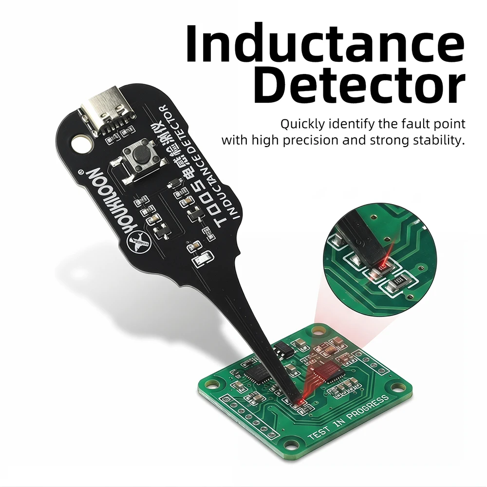 DC 5V Capacitor Inductance Tester Electromagnetic Induction Motherboard Detector Tool Quick Troubleshooting Phone Repair Type C
