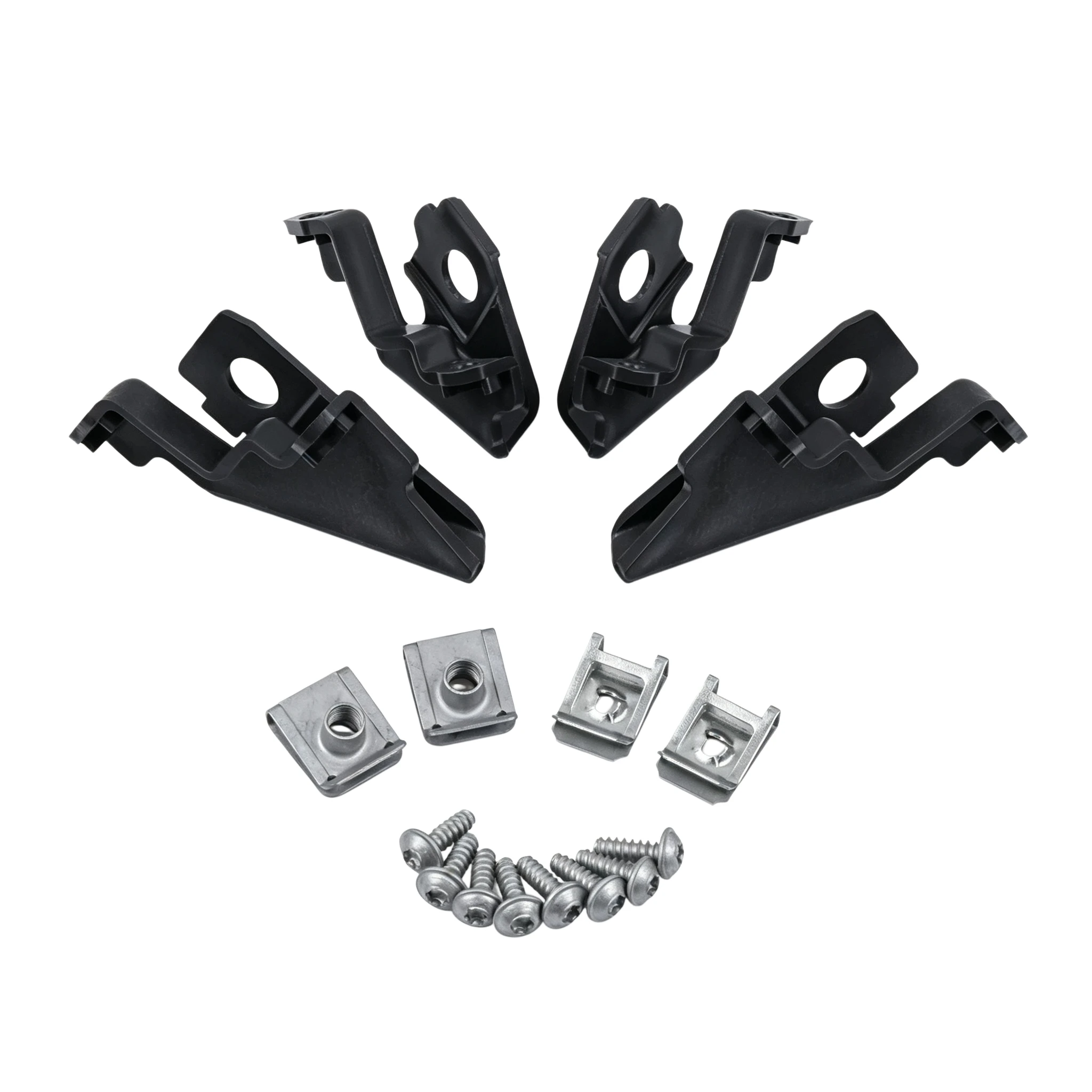 1 Pair Car Headlight Bracket Mount Holder Clip Repair Set 6R0998225 6R0998226 For Polo 09-17 Left&Right Car Accessories