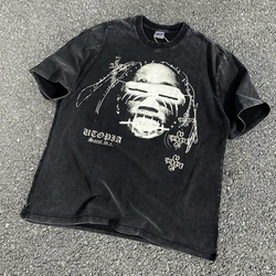 Frog Drift Best Quality Streetwear Rap Hip Hop Funny Graphics Printed Vintage Clothing Loose Oversized Tees Tops T Shirt For Men