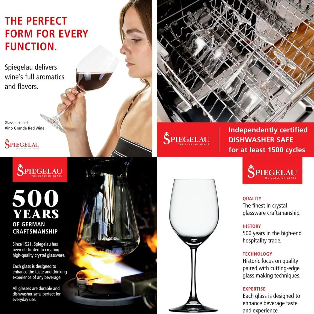 

Elegant Crystal Stemware Set, 12 oz White Wine Glasses, 4-Piece Gift Box for Home Bar & Special Occasions