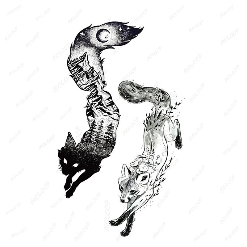 Water Transfer Tattoo Sexy Running Horse Anime Tattoo Body Art Waterproof Temporary Fake Flash Tattoo for Man Woman 10.5*6cm