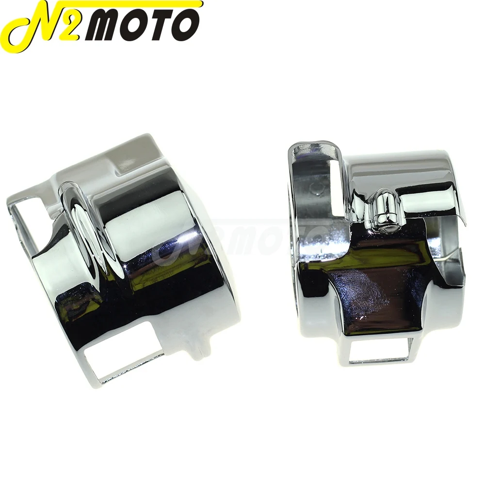 Chrome Switch Housings Cover Handlebar Control Switch House For Honda Shadow VT 750 Spirit ACE Aero VTX 1300 VT1300 600 2010-13