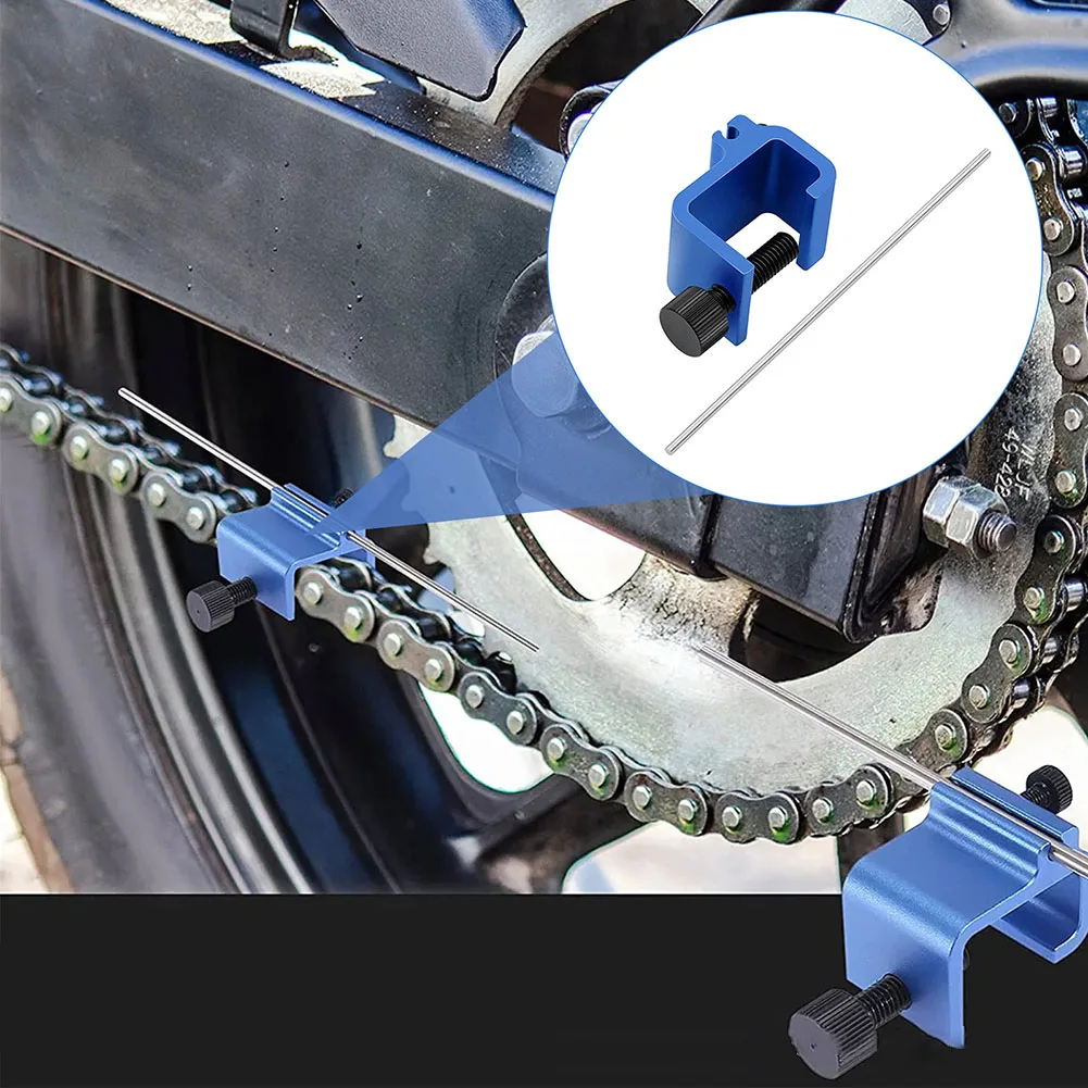 1set Chain Alignment Tool Suitable For Motorcycles And ATVs Quick Accurate Alignment Chain Alignment Tool Repair Parts