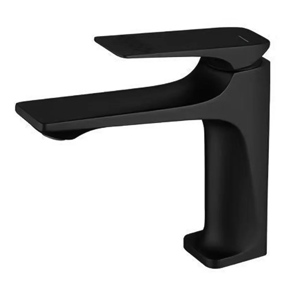 Imagem -02 - Splashproof Square Tap para Pia do Banheiro Misturador Quente e Frio Vanity Sink Parts Arte Moderna