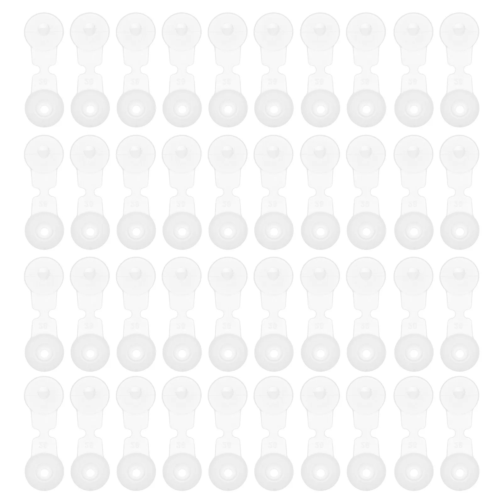 

200Pcs Plastic Snap-Lock Wristband Buckles C-Shaped Quick Release Identification Band Fasteners for Medical Patient Id Event