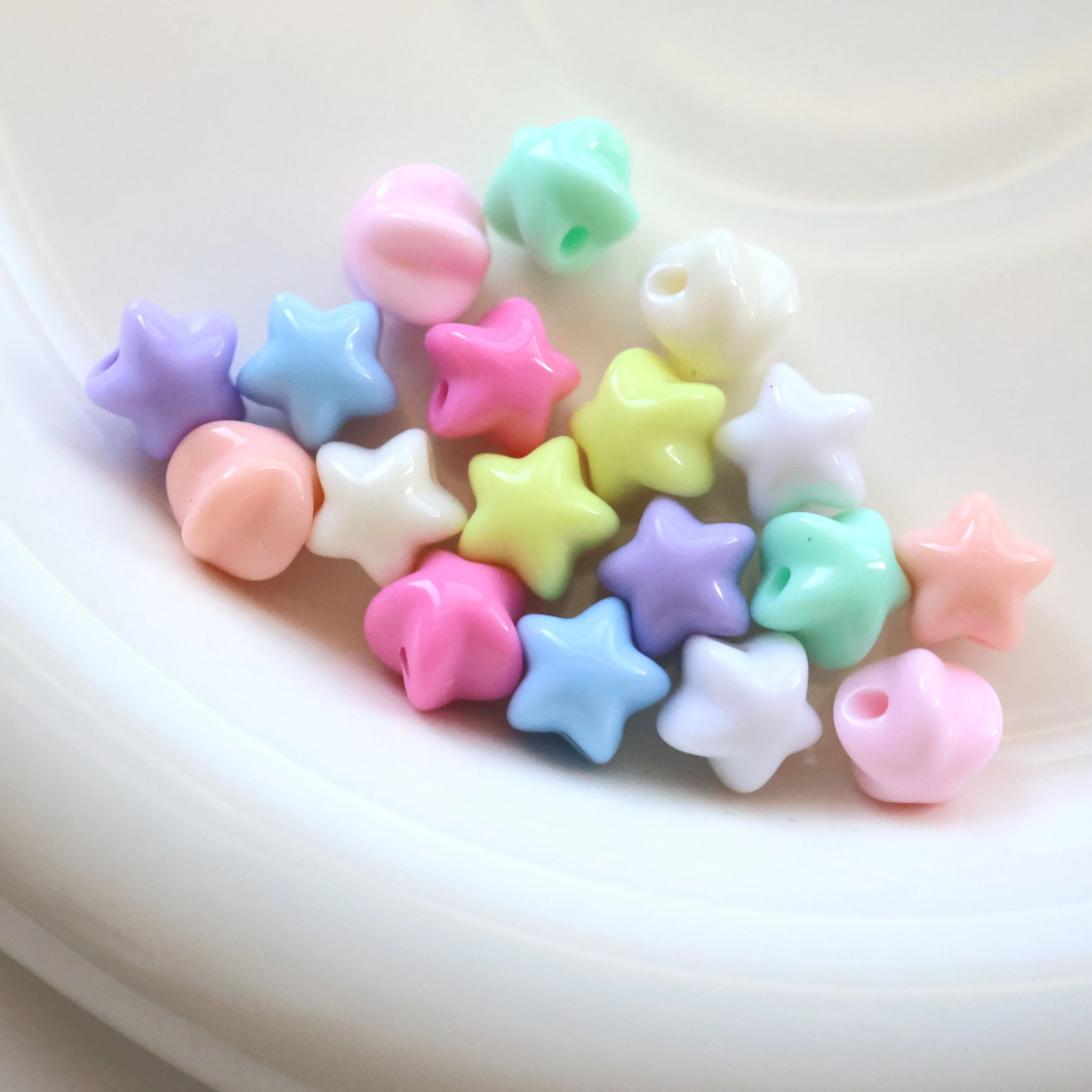 Bracciale fai da te con stella di caramelle colorate Aron e catena per cellulare, piccolo ciondolo, accessorio in materiale acrilico