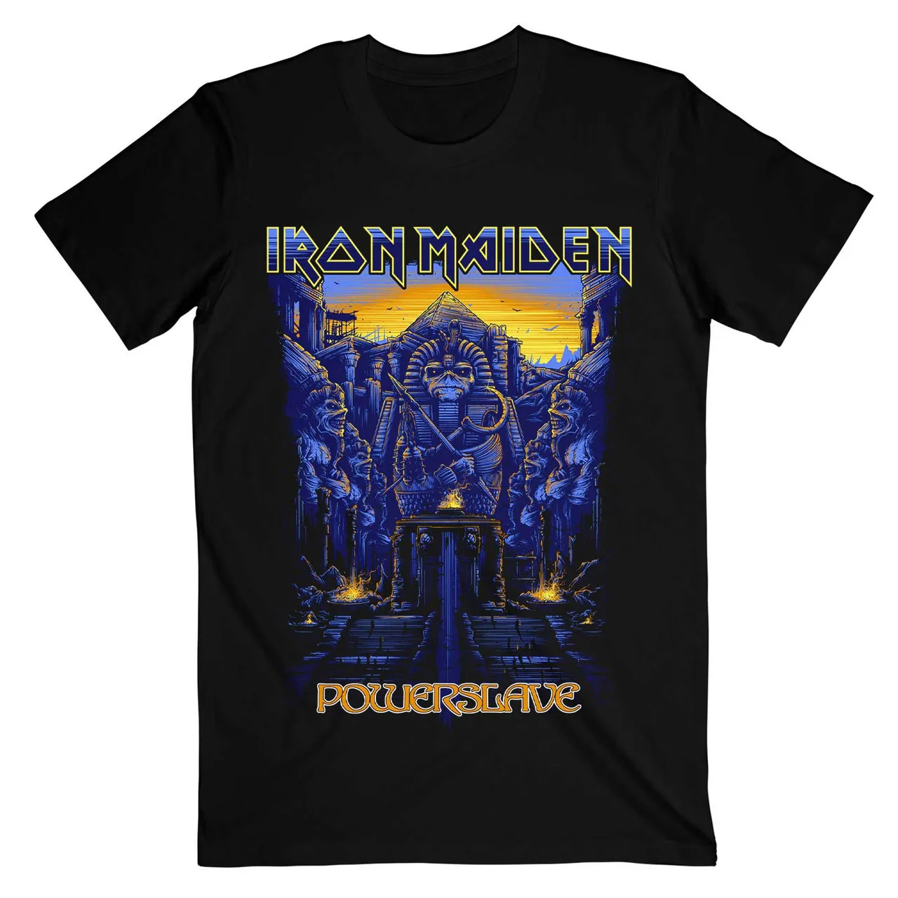 Men Ironmaiden Heavy Metal Band T Shirt Men Vintage Big Size O-neck Pure Cotton Short Sleeve Streetwear Harajuku Men's Clothing