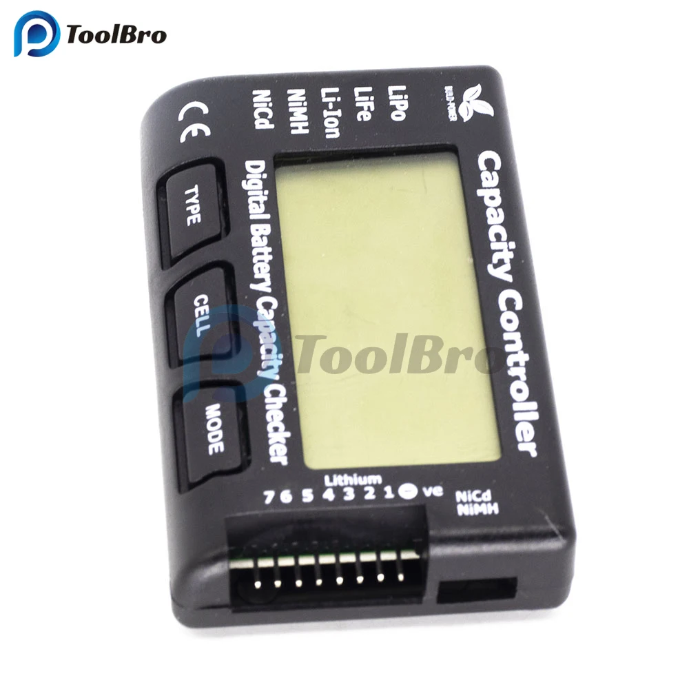 Imagem -05 - Verificador Digital de Capacidade de Bateria 17s Led Lipo Lif Li-ion Nicd Nimh Testador de Bateria Medidor de Tensão Voltímetro Controlador de Capacidade