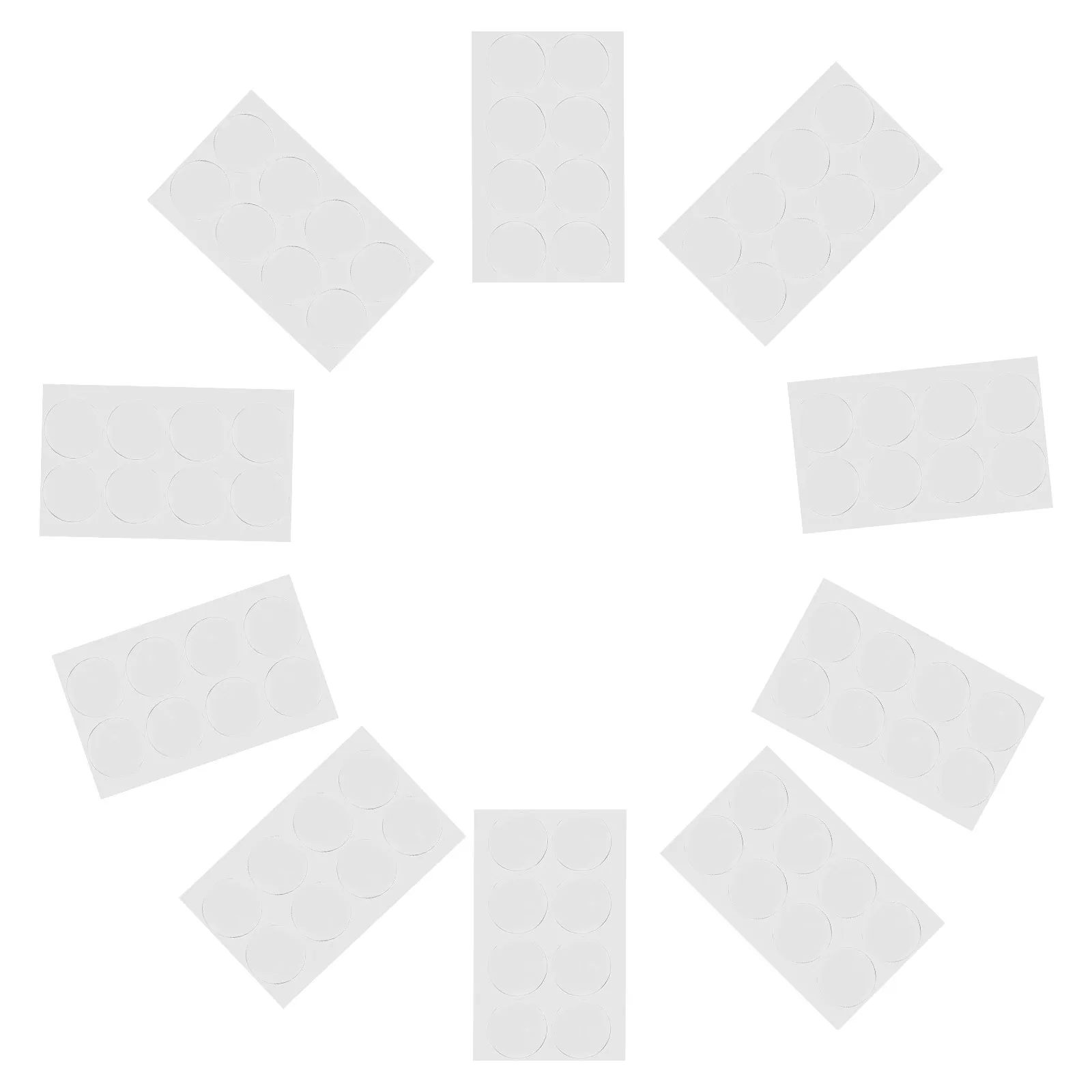 

80Pcs Anti Slip Furniture Pads Transparent Desktop Non-Slip Fixation for Table Vase Base Glass Table Top Bumpers Clear Cabinet