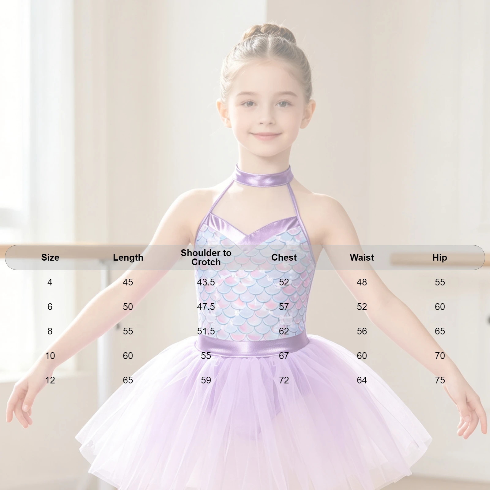 Glänzendes Metallic-Ballett-Tutu-Kleid für Mädchen mit Tier- und Leopardenmuster für Tanzwettbewerbe und Aufführungen – Detail 1