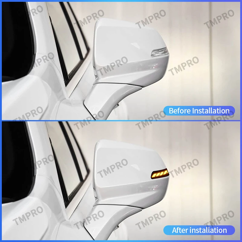2Pcs Dynamic Turn Signal Lights For Cadillac XT4 XT5 XT6 Chevrolet Enclave Blazer LED Side Mirror Indicator Blinker Lamp