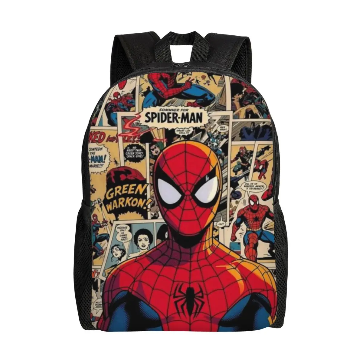 

Marvel Spider-Man Backpack, Women's Oxford Cloth Backpack, Men's School Bag, Travel Backpack, Laptop Backpack