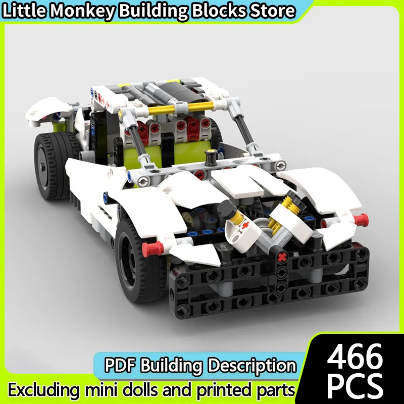

Speed Racing Car Model MOC Building Bricks Top Tier Racing Car Modular Technology Children Holiday Gifts Assemble Toys Suit