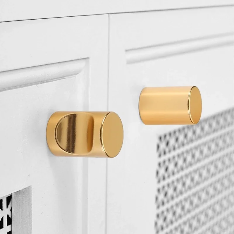 1PC Bathroom Round Single Sided Shower Glass Door Handles Gold/Sliver/Black Closet Dressers Knobs Furniture Hardware Accessories