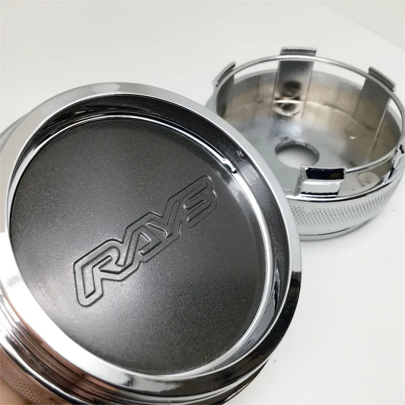 4pcs 66mm Rays VOLK CE28 TE37 RE30 TTA ZE40  Wheel Center Caps Hub Cover  Emblem Badge Car Styling Accessories