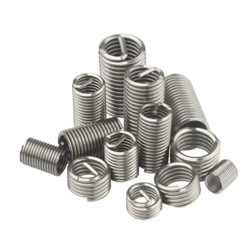 304 Stainless Steel Fine Teeth Bushing Helicoil Wire Thread Repair Inserts M6 M8 M10 M12 M14 M16 1D-3D  Hardware Repair Tool