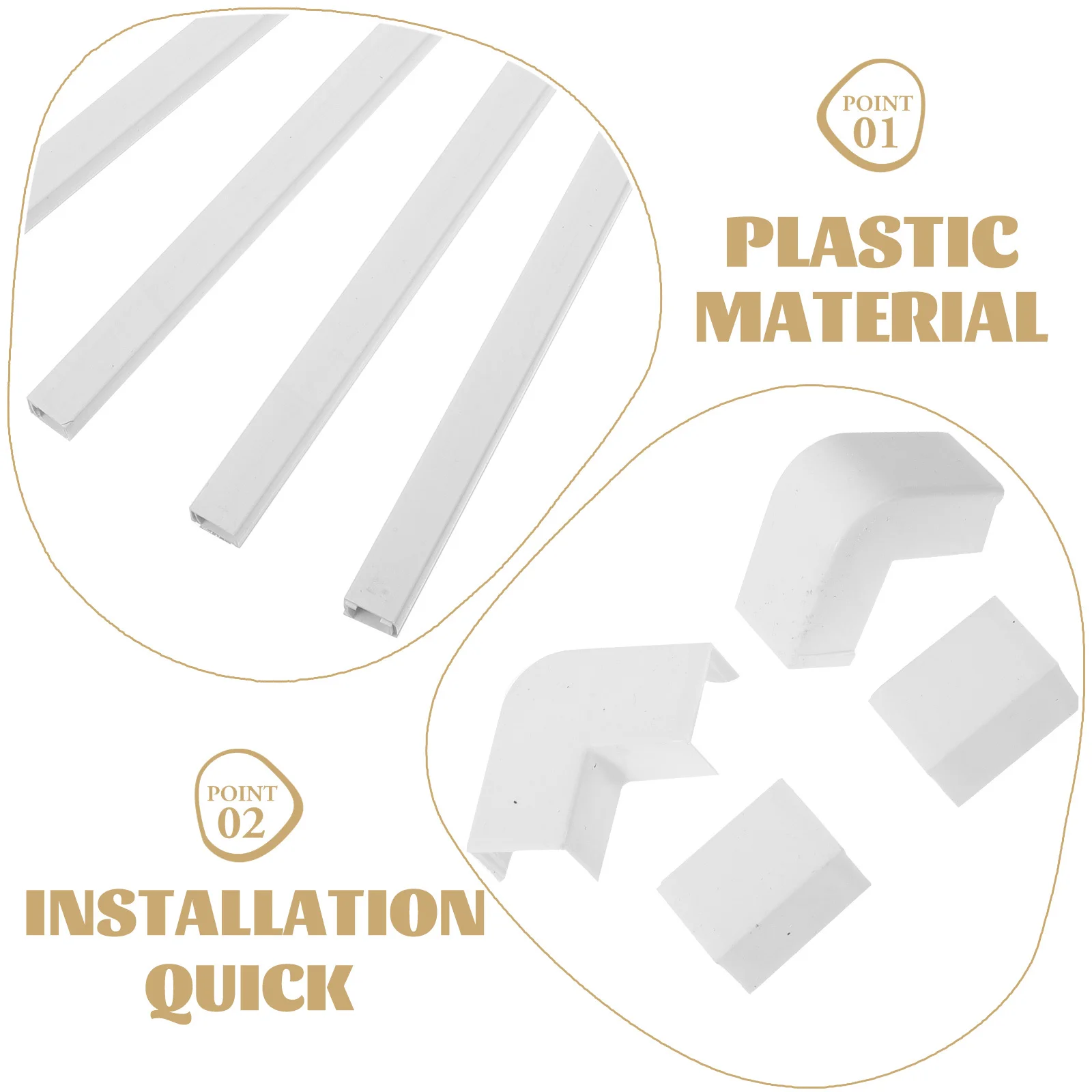 

Cable Hider Wall Strip Mount Cord Concealer Professional Ergonomic Design for Safe Home Use Cable Hider Wall Strips